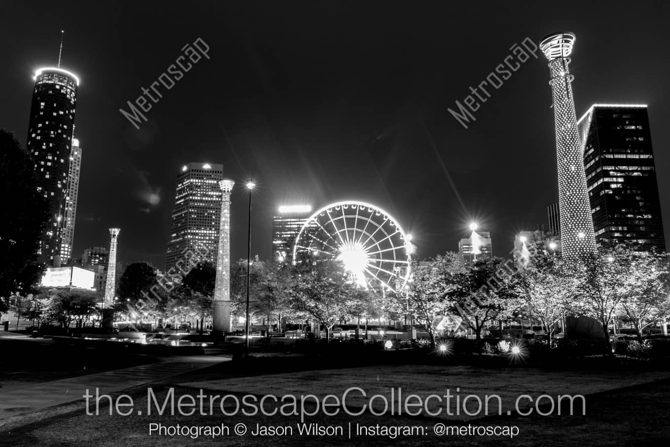 Atlanta Georgia Picture at Night