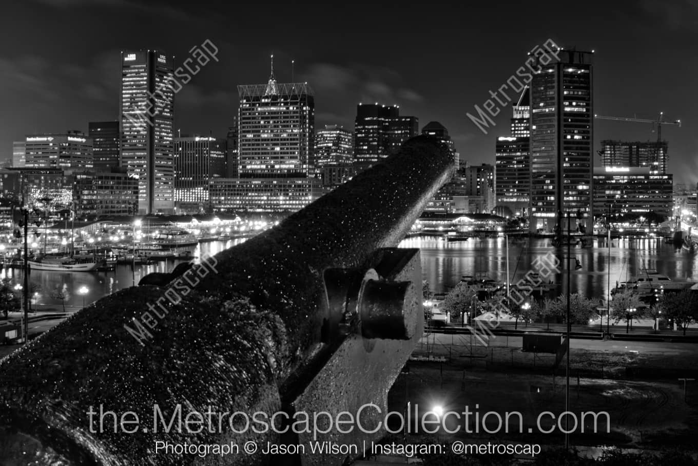 Baltimore Maryland Picture at Night