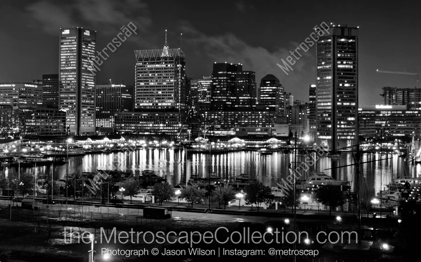 Baltimore Maryland Picture at Night