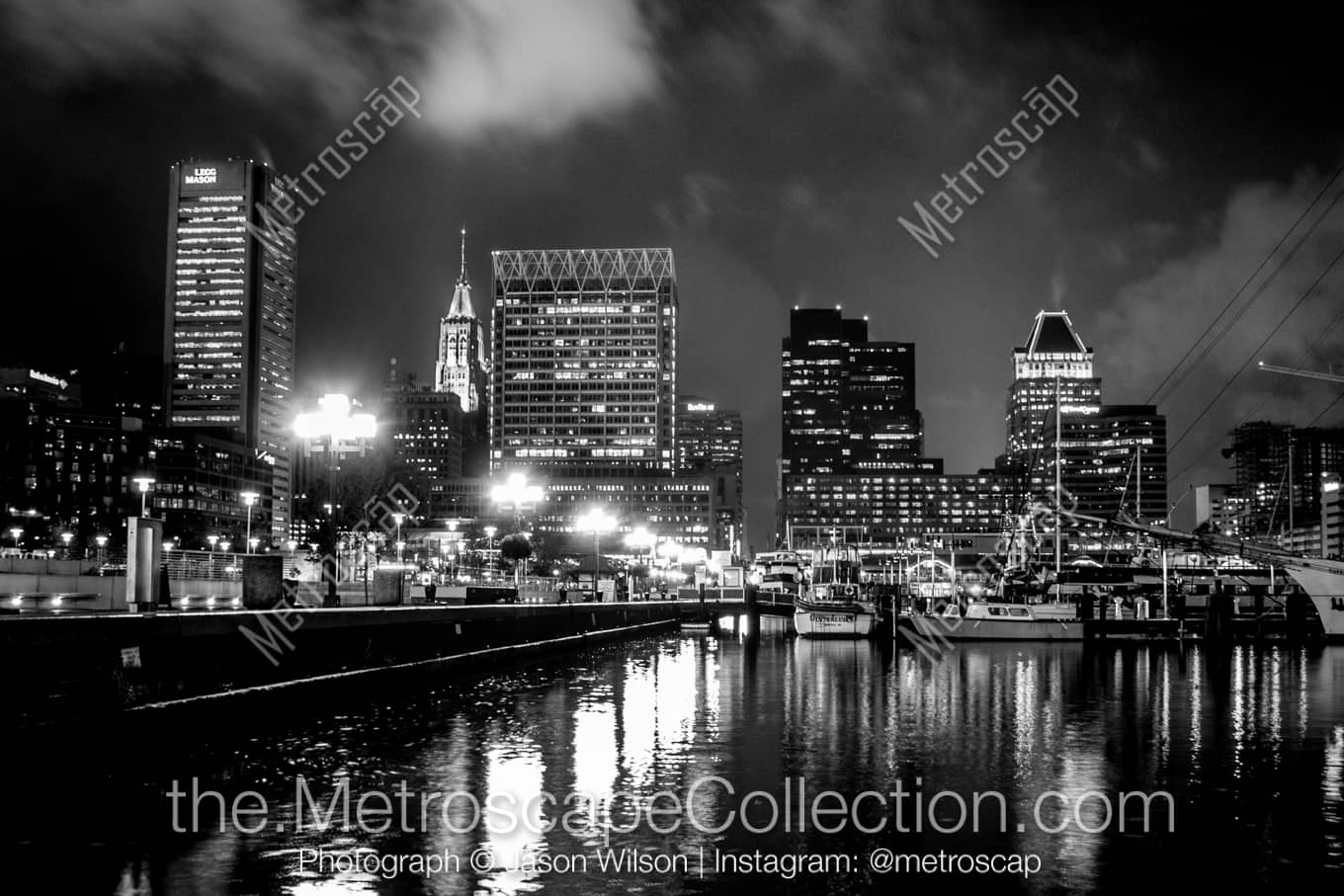 Baltimore Maryland Picture at Night