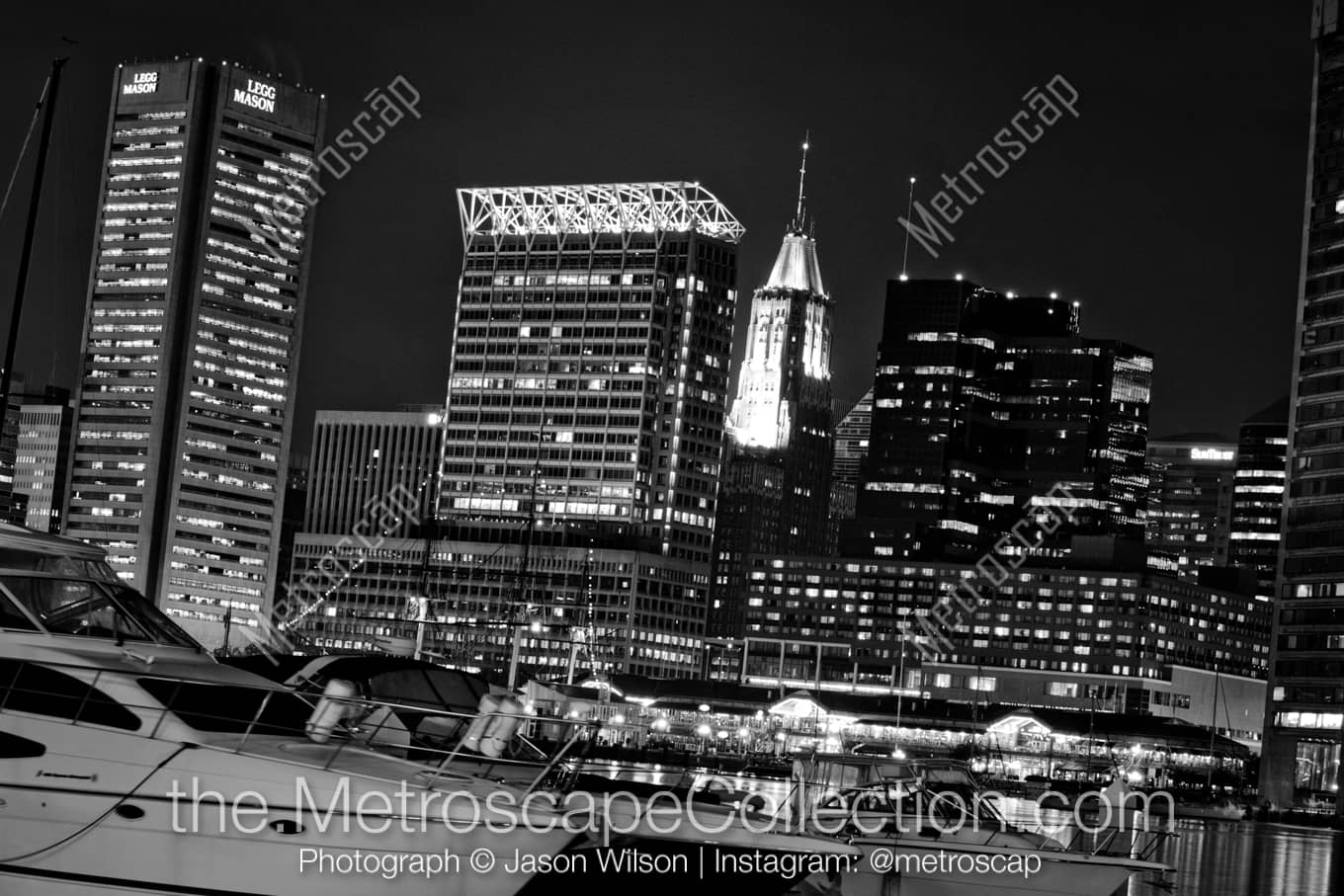 Baltimore Maryland Picture at Night