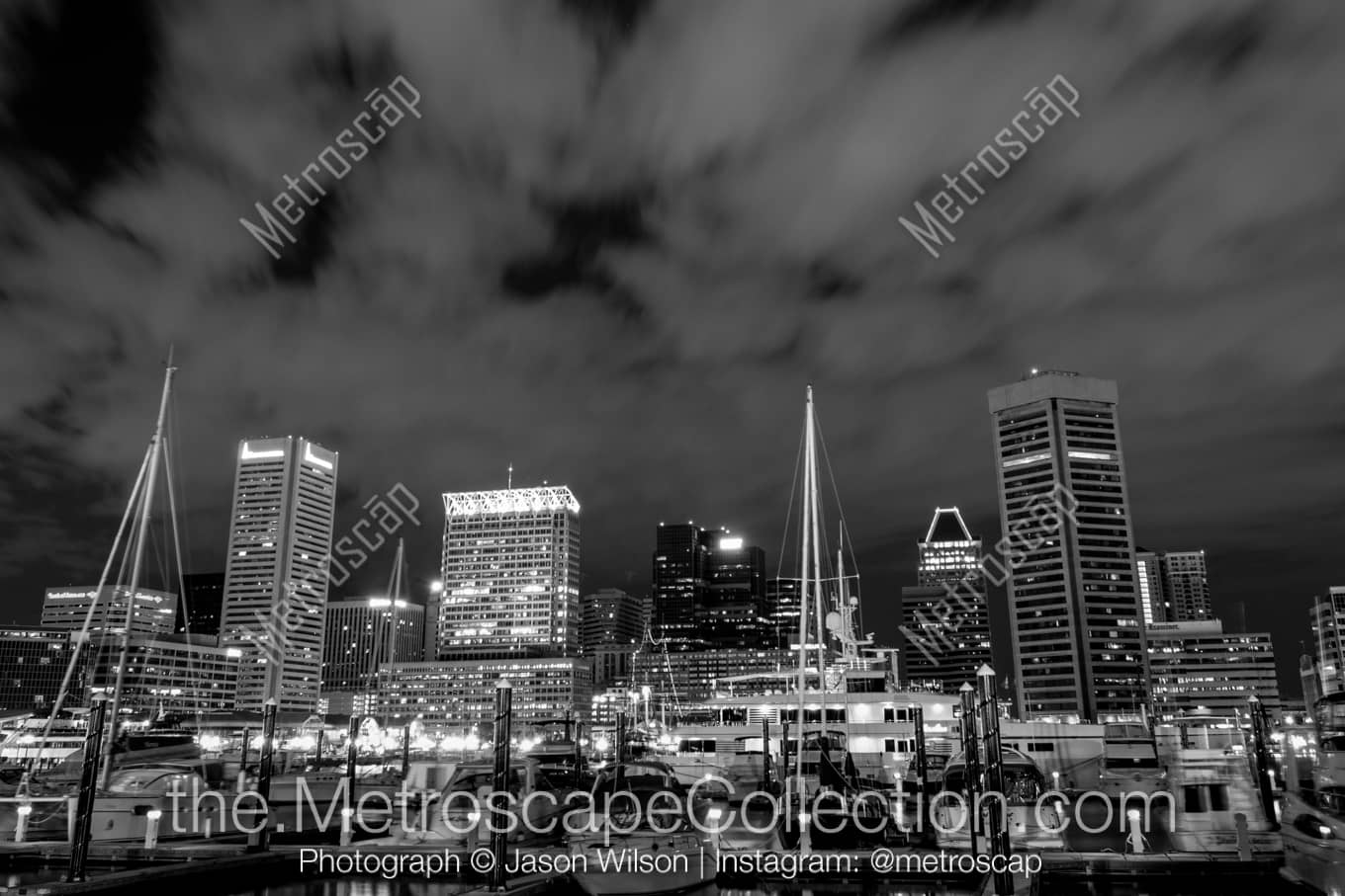 Baltimore Maryland Picture at Night