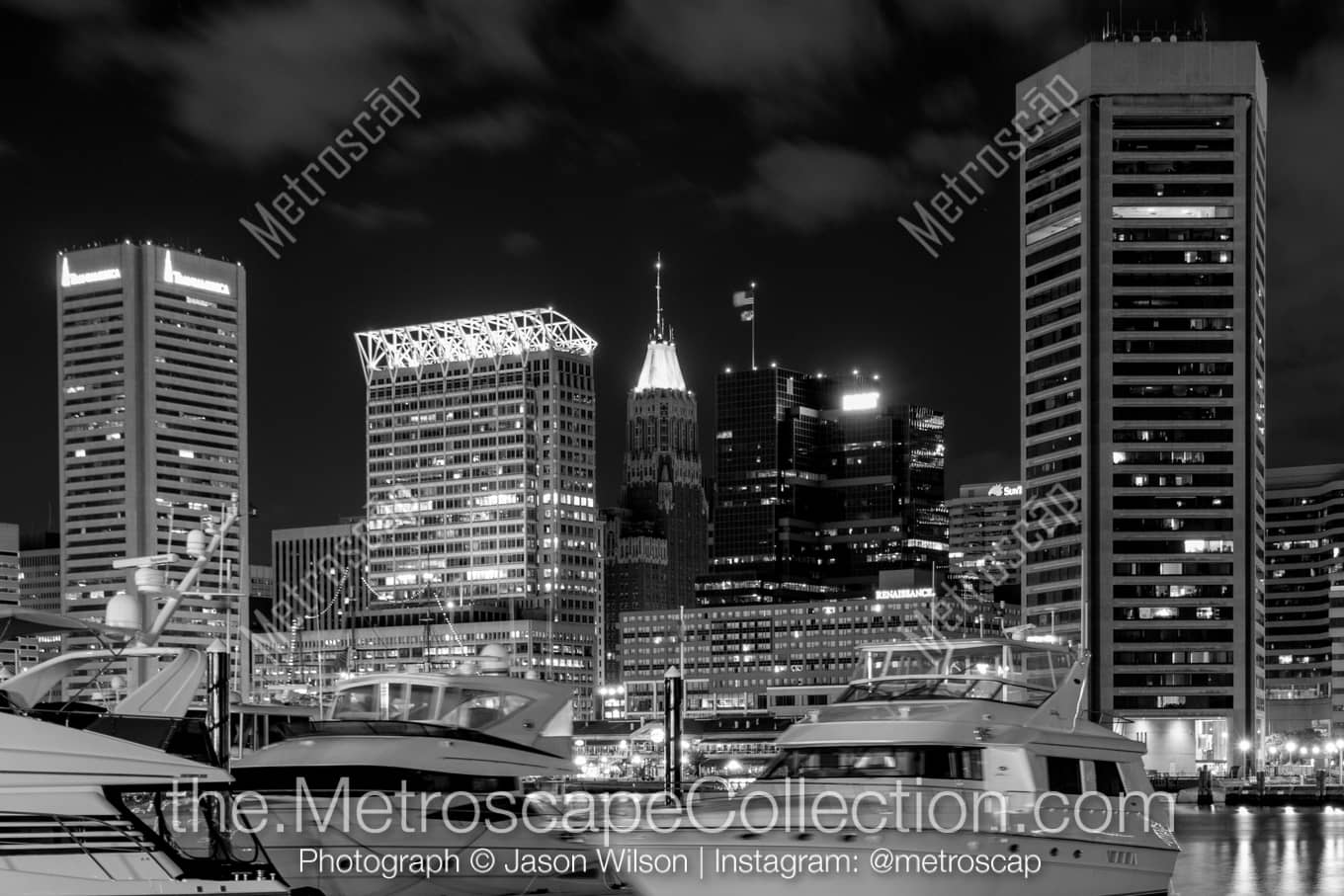 Baltimore Maryland Picture at Night