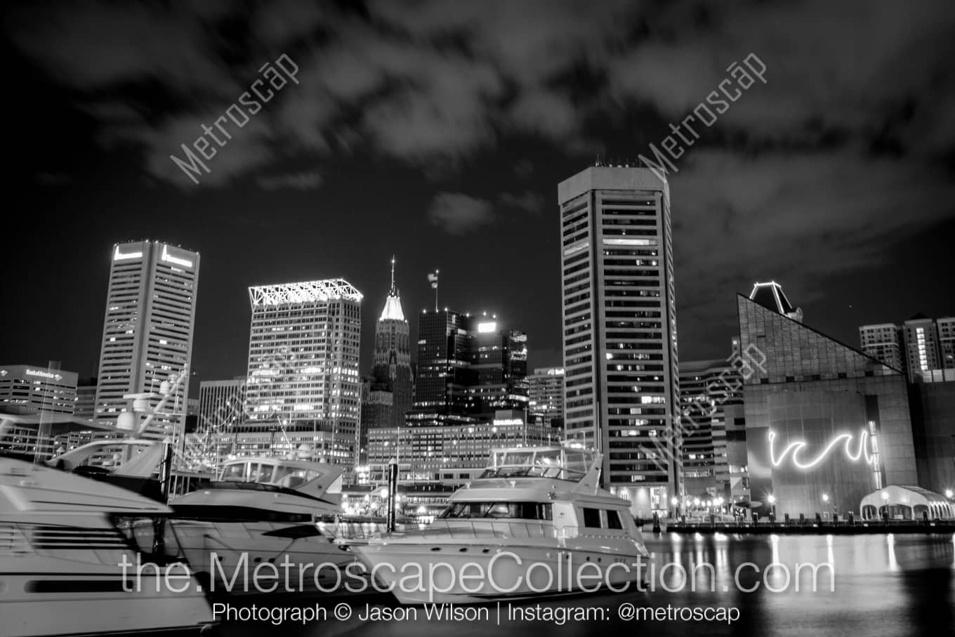 Baltimore Maryland Picture at Night