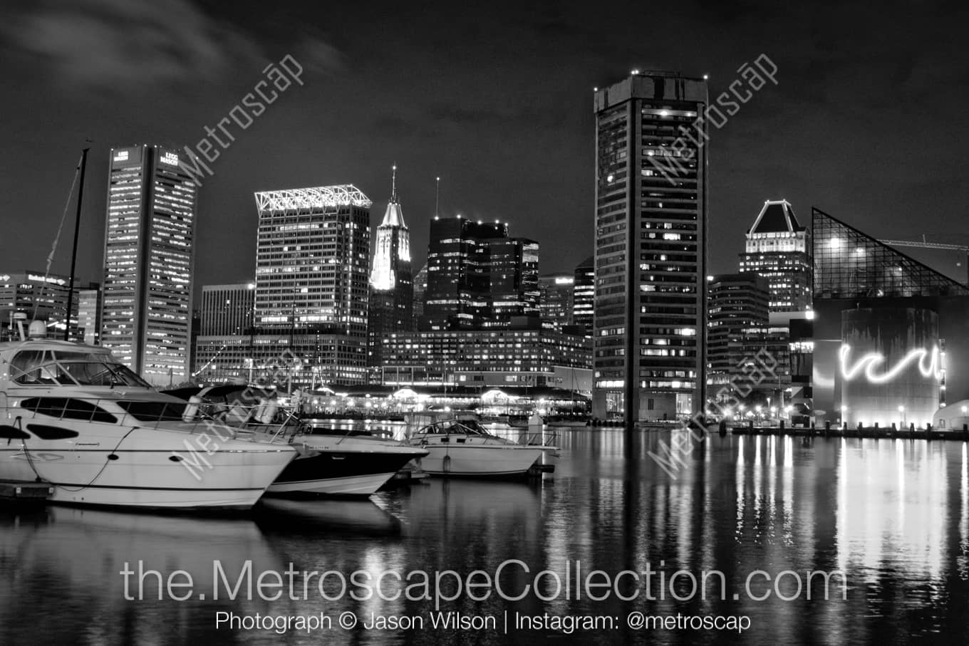 Baltimore Maryland Picture at Night