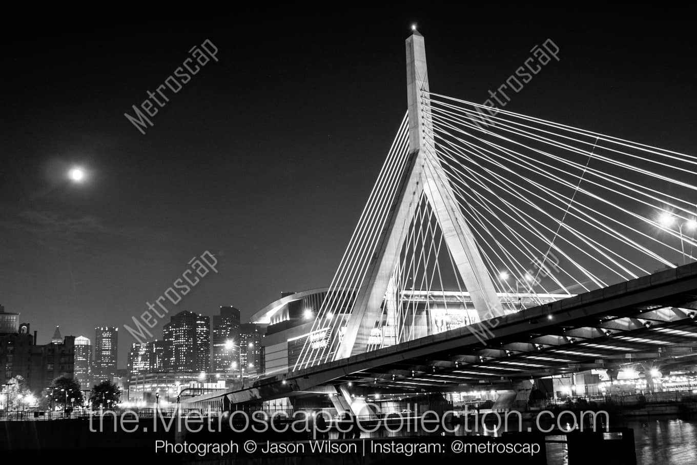 Boston Massachusetts Picture at Night