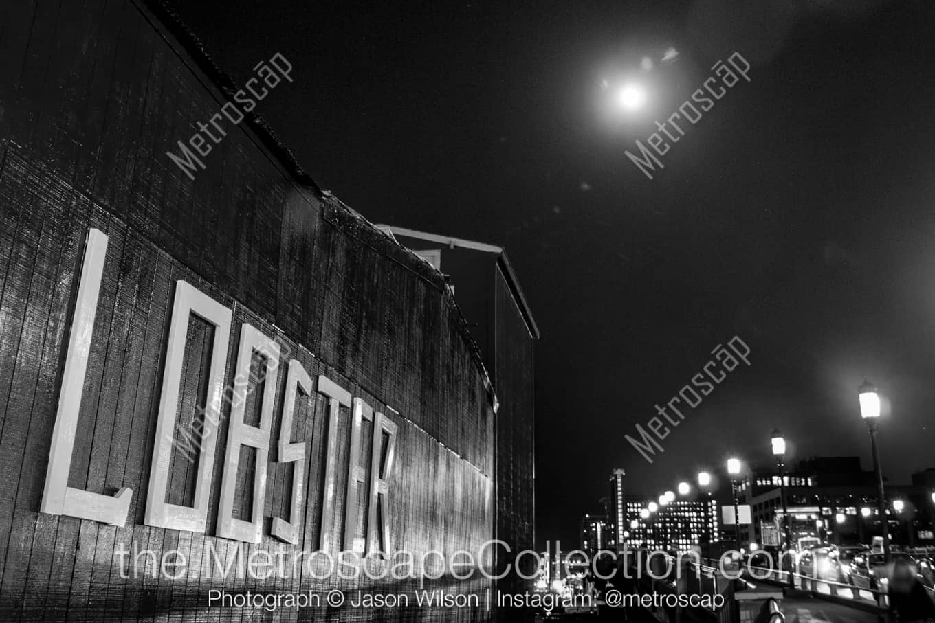 Boston Massachusetts Picture at Night