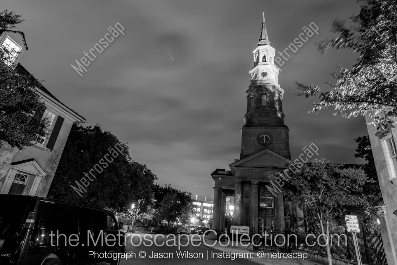 Charleston South Carolina Picture at Night