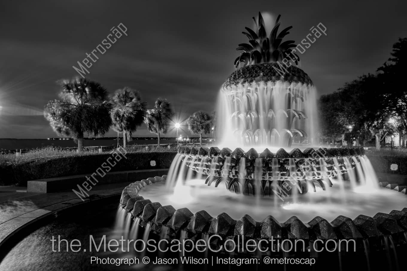 Charleston South Carolina Picture at Night