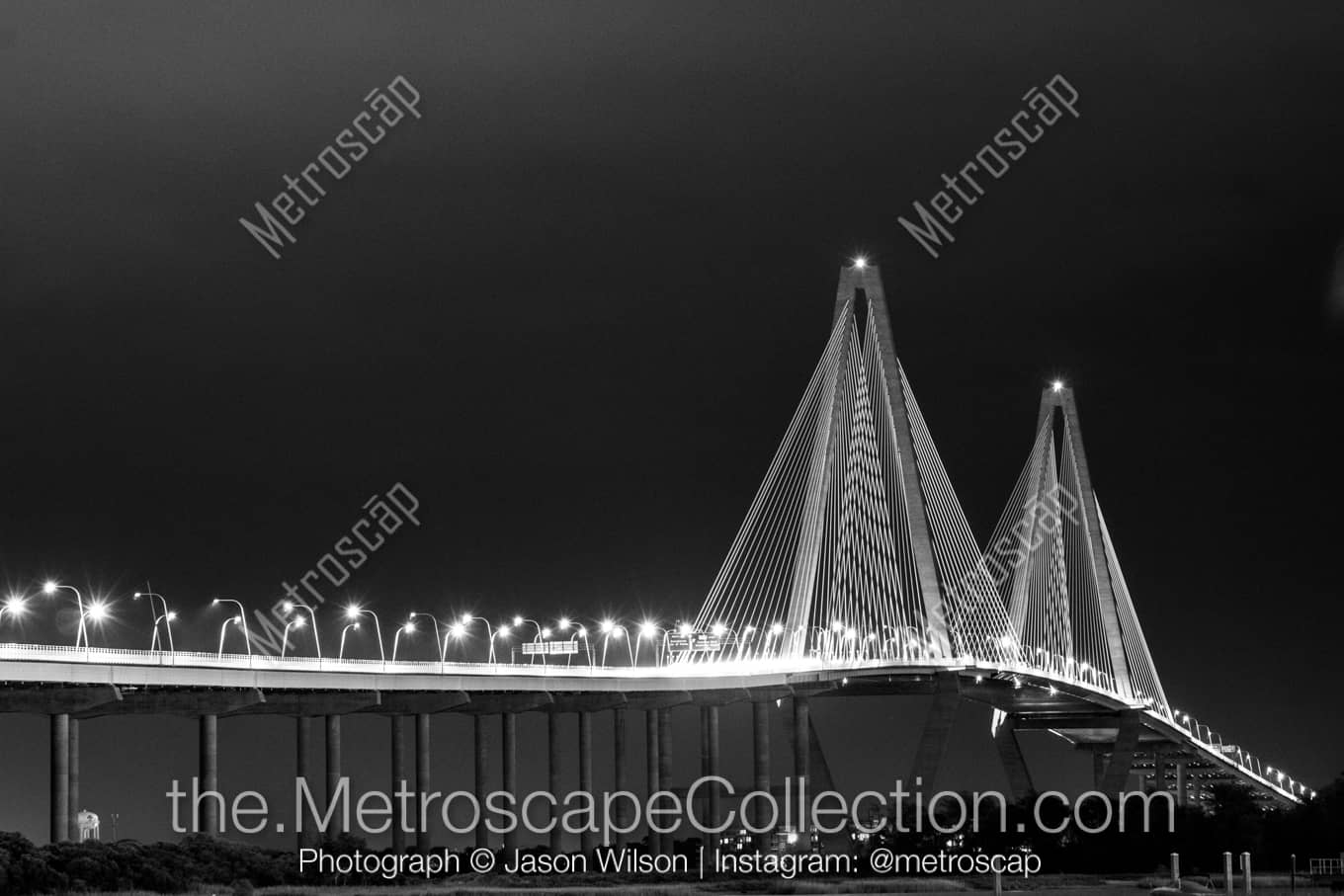 Charleston South Carolina Picture at Night