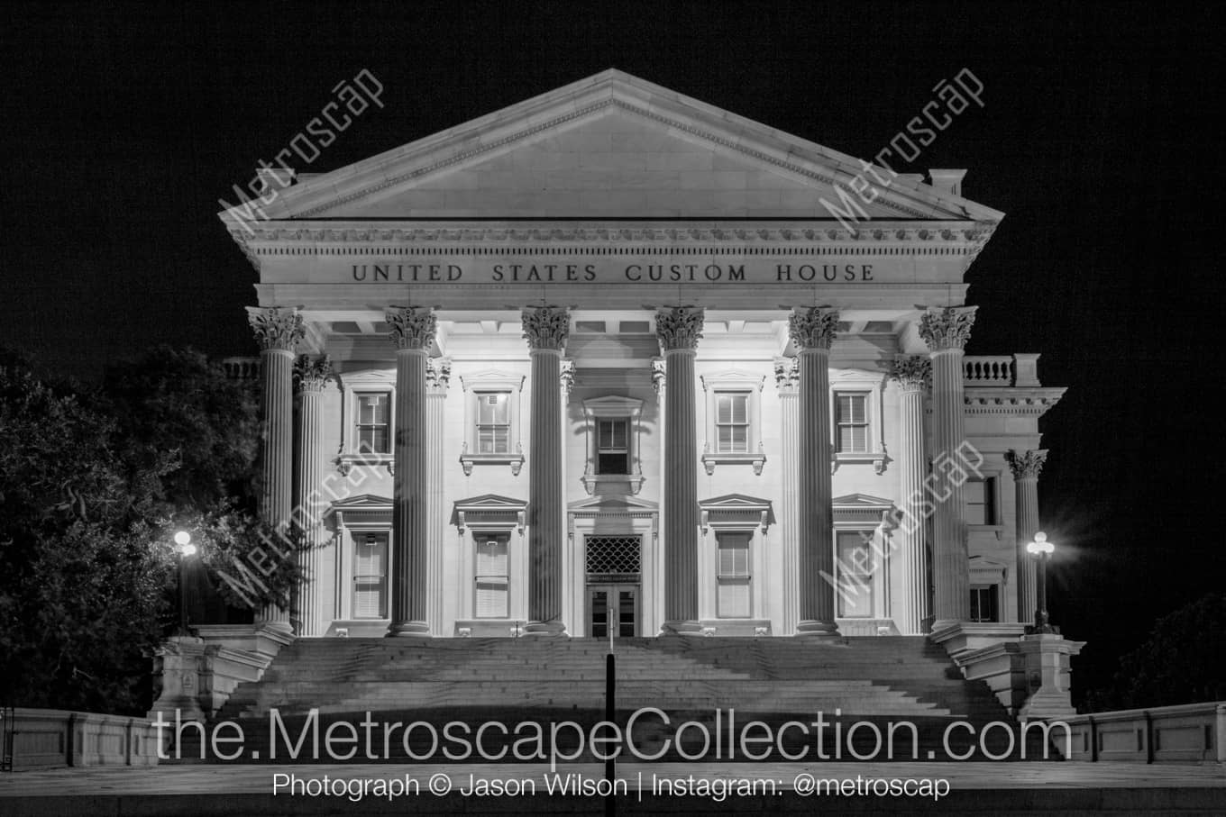 Charleston South Carolina Picture at Night