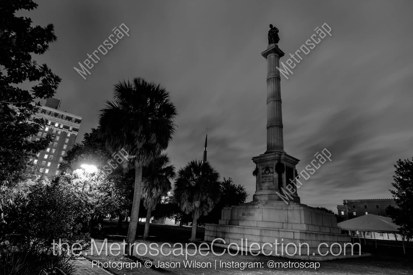 Charleston South Carolina Picture at Night
