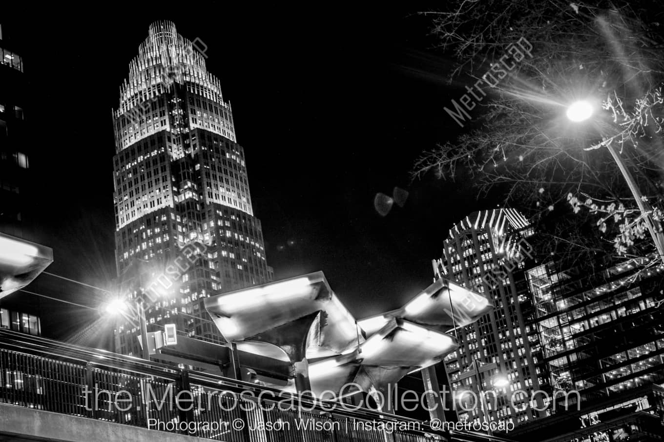 Charlotte North Carolina Picture at Night