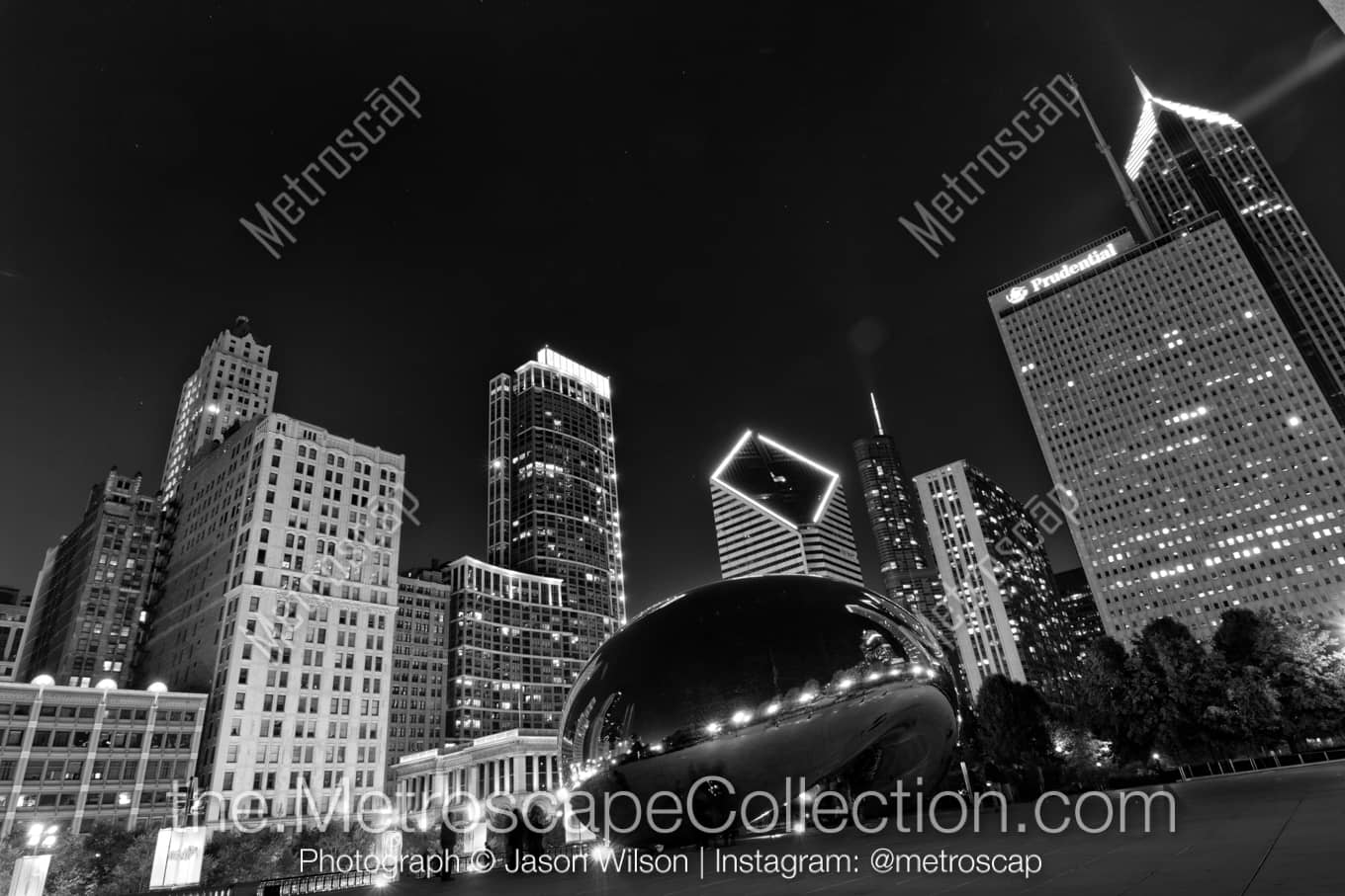 Chicago Illinois Picture at Night