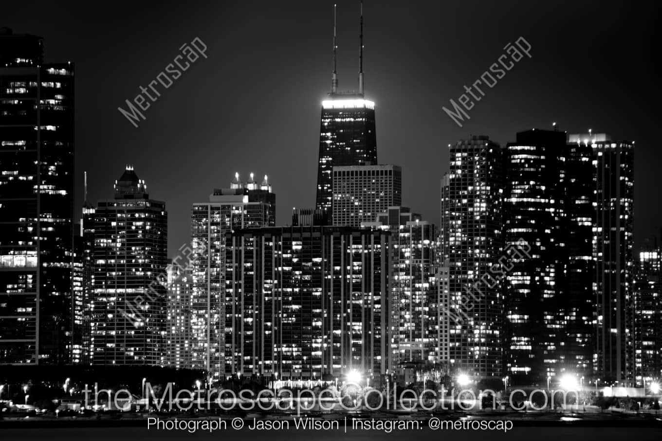 Chicago Illinois Picture at Night
