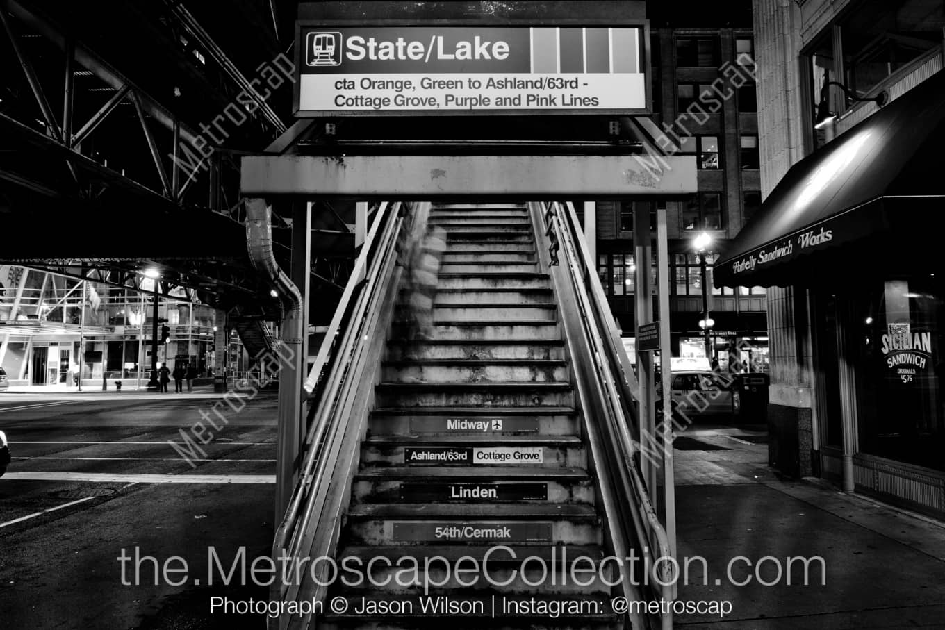 Chicago Illinois Picture at Night