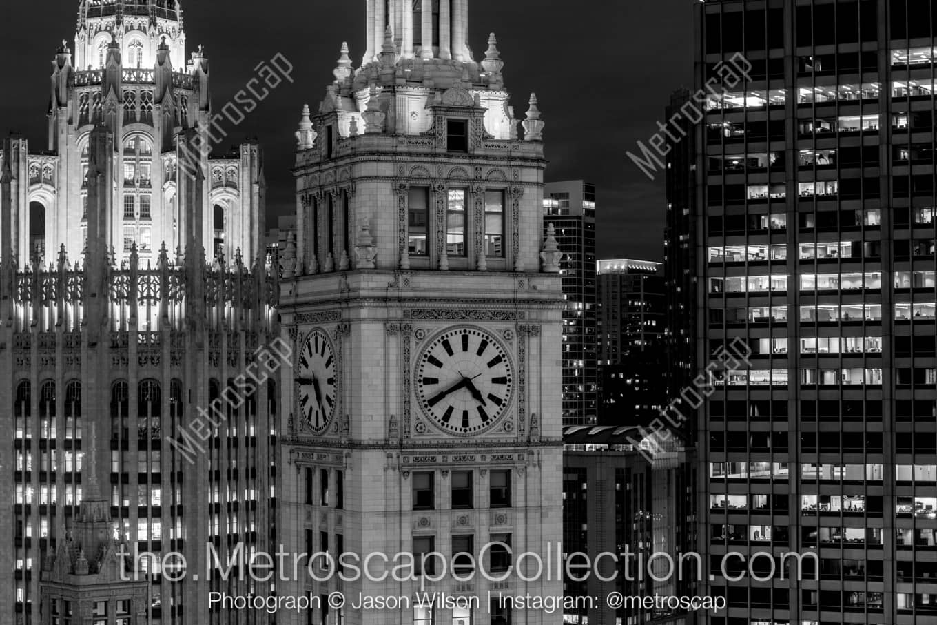 Chicago Illinois Picture at Night