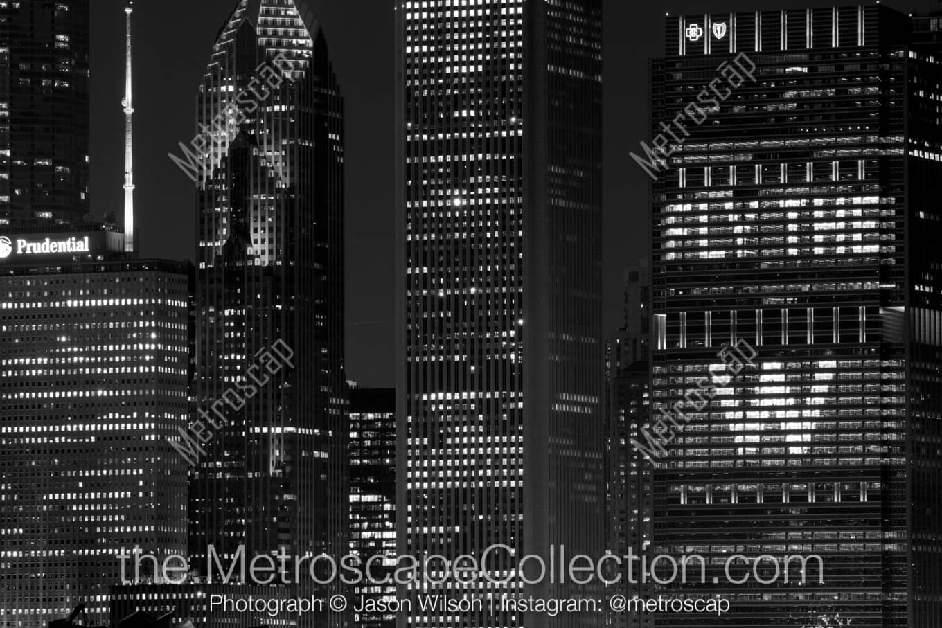 Chicago Illinois Picture at Night