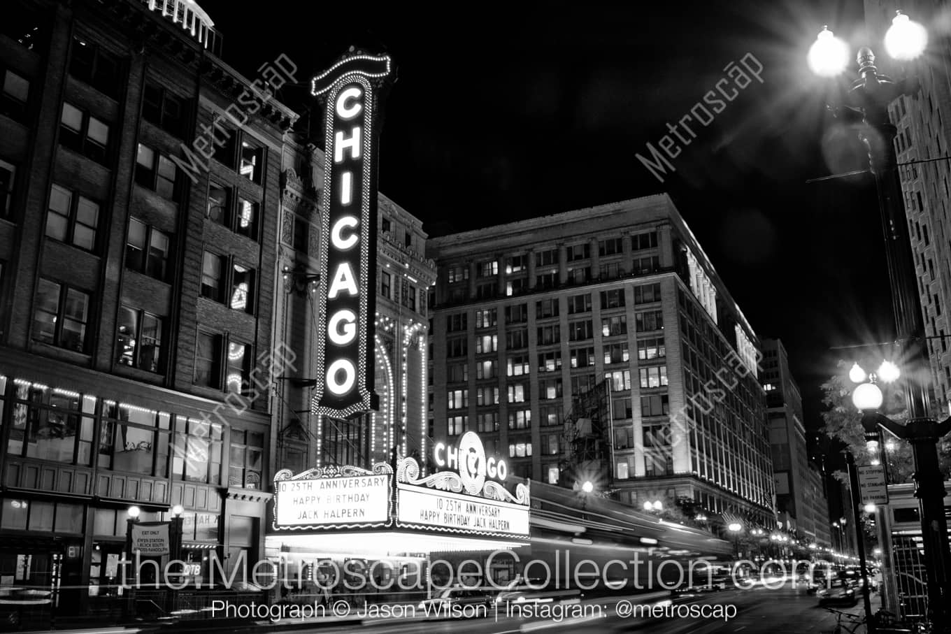 Chicago Illinois Picture at Night