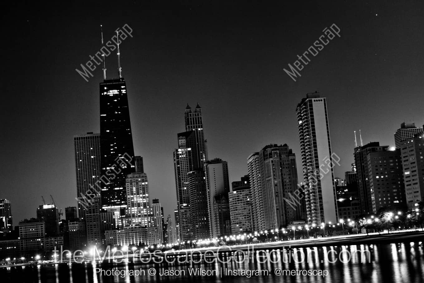 Chicago Illinois Picture at Night