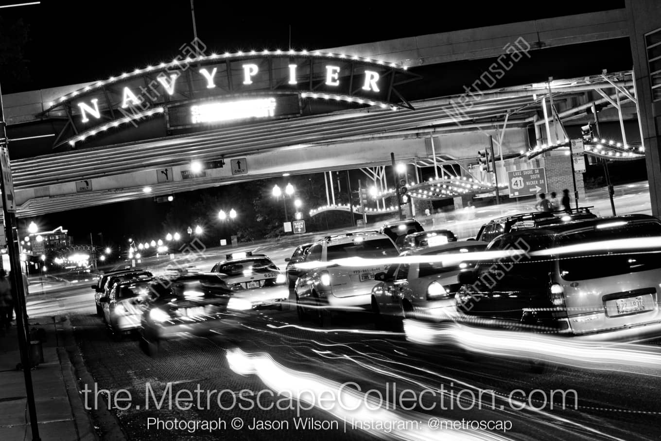 Chicago Illinois Picture at Night