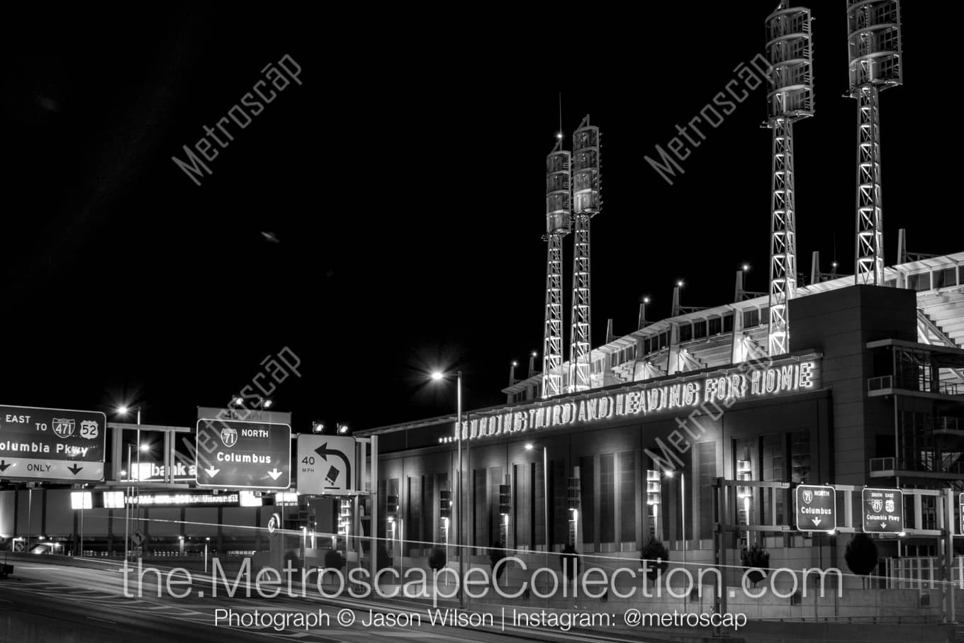 Cincinnati Ohio Picture at Night