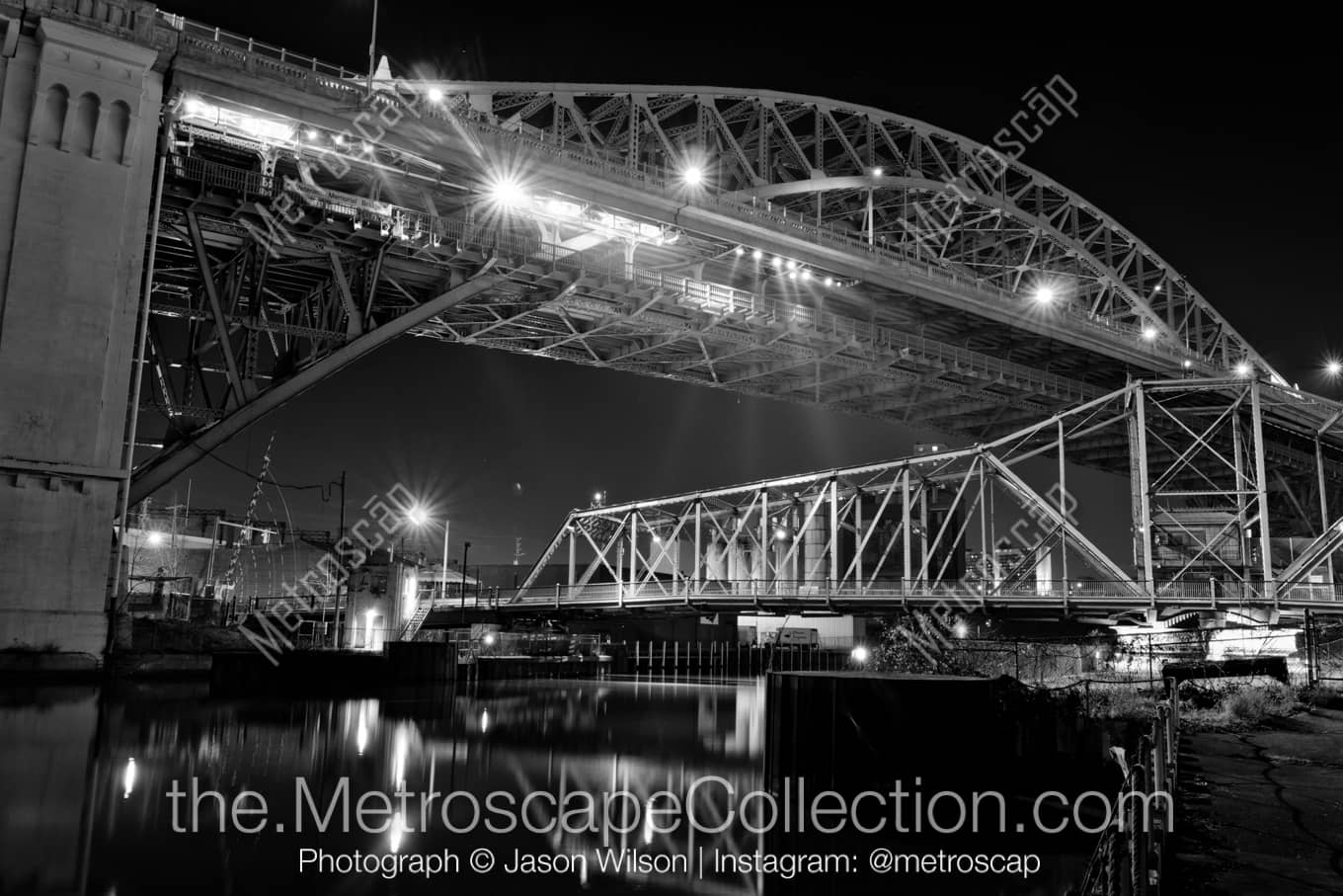 Cleveland Ohio Picture at Night