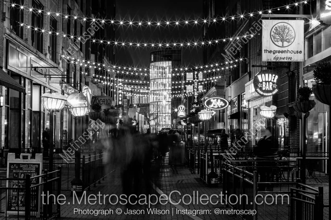 Cleveland Ohio Picture at Night