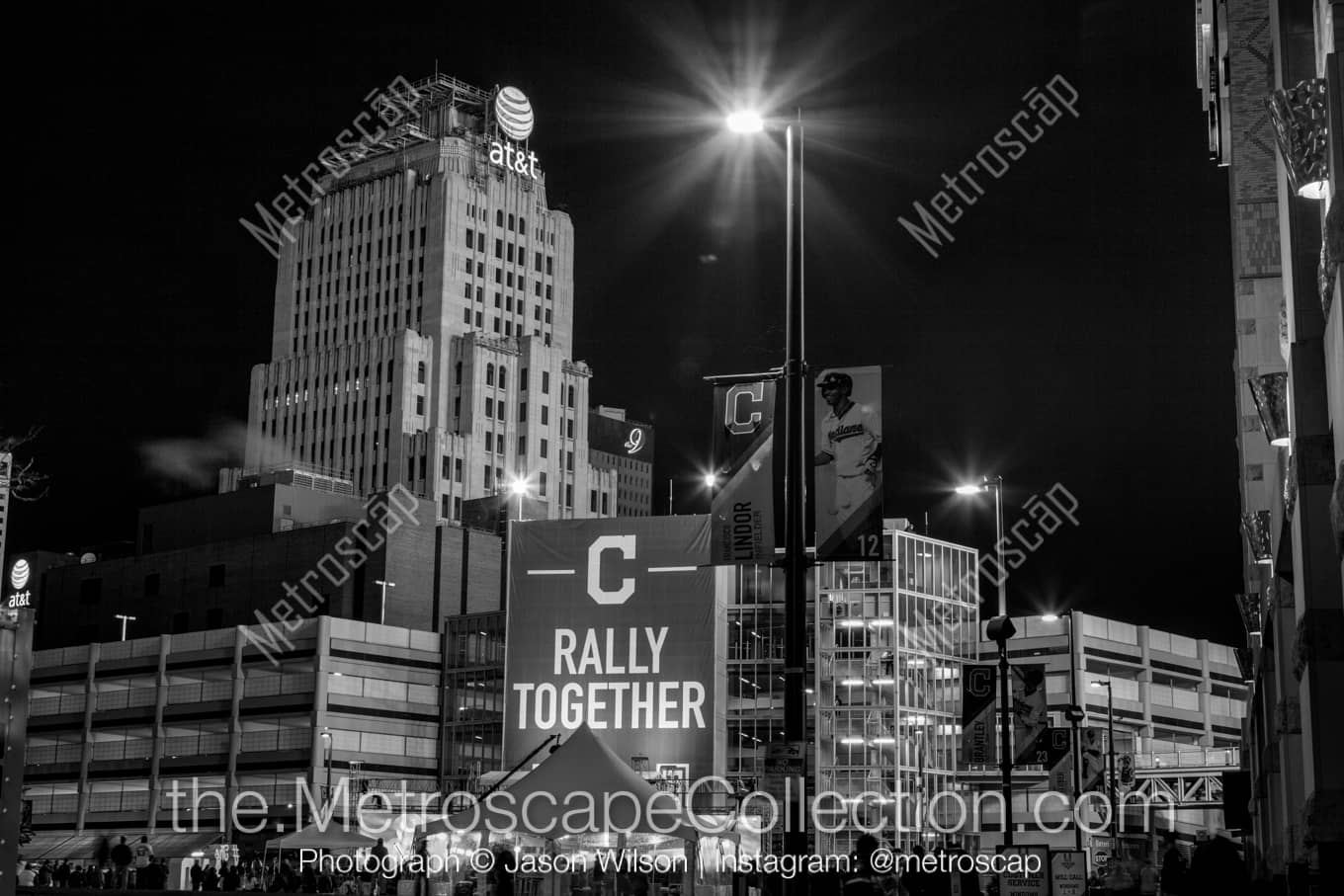 Cleveland Ohio Picture at Night