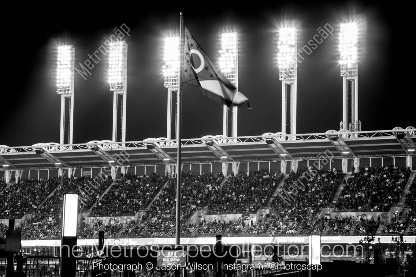 Cleveland Ohio Picture at Night