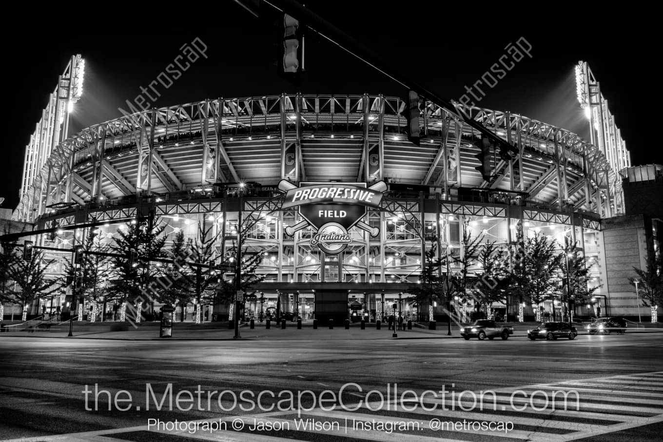 Cleveland Ohio Picture at Night