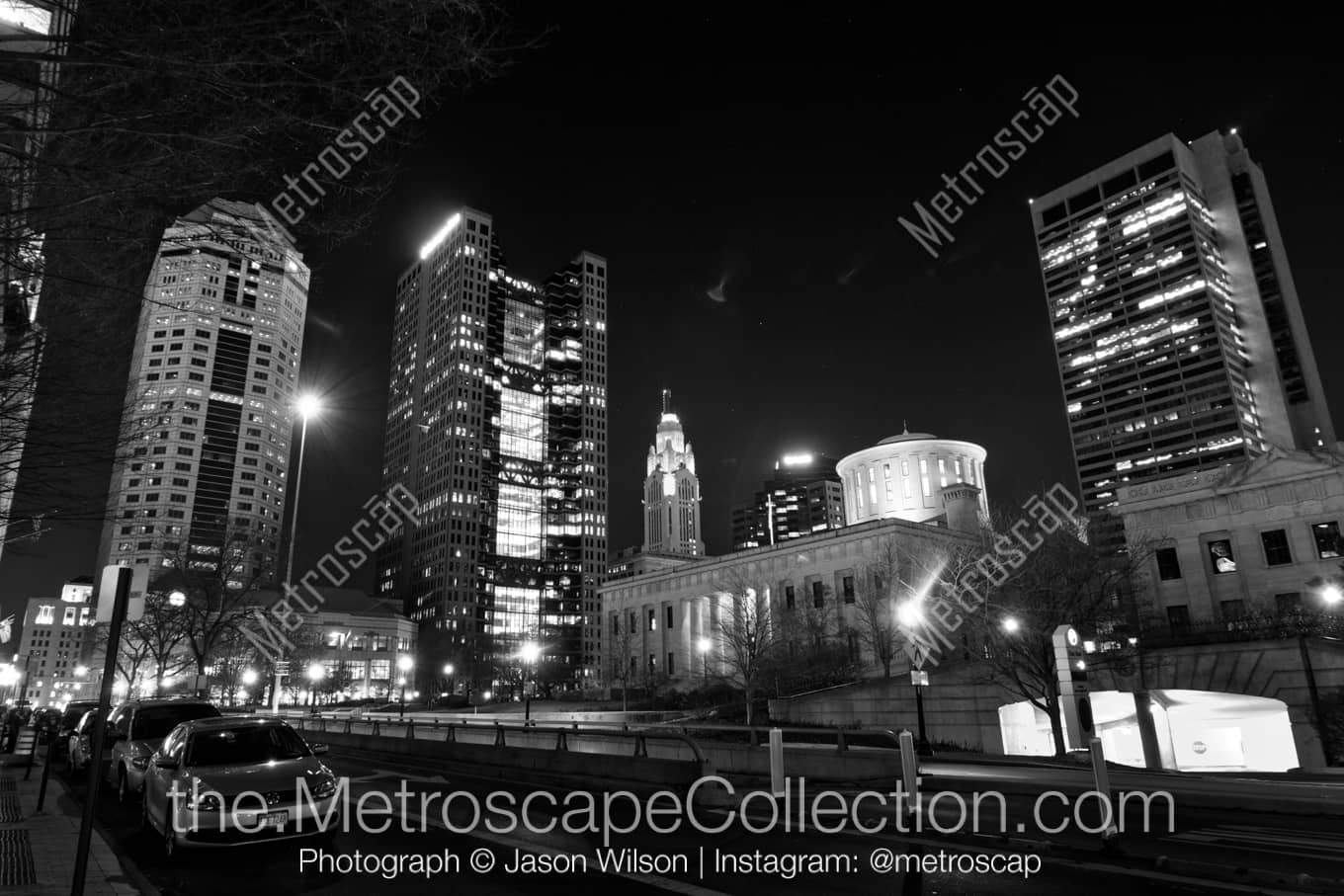 Columbus Ohio Picture at Night