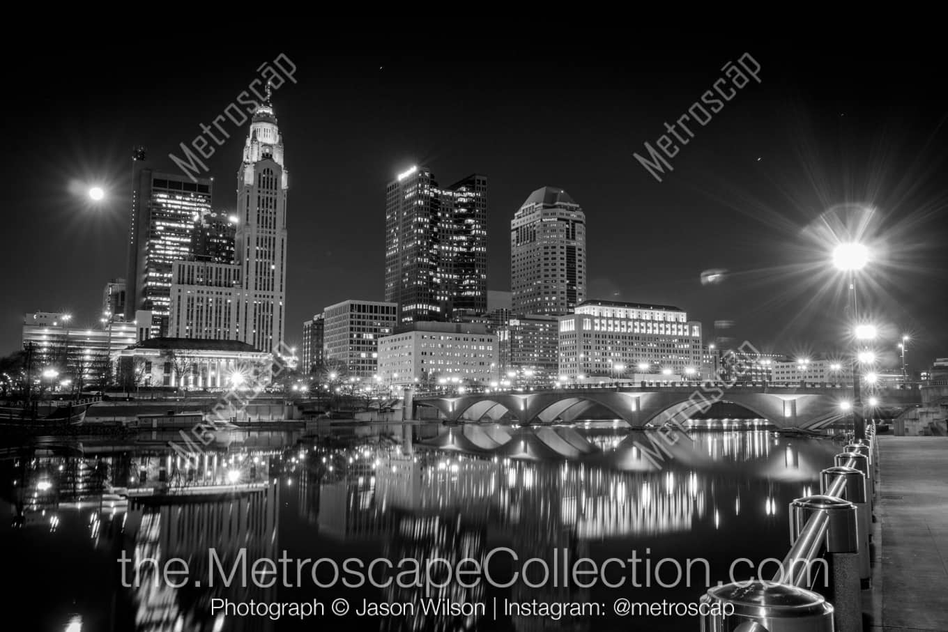 Columbus Ohio Picture at Night