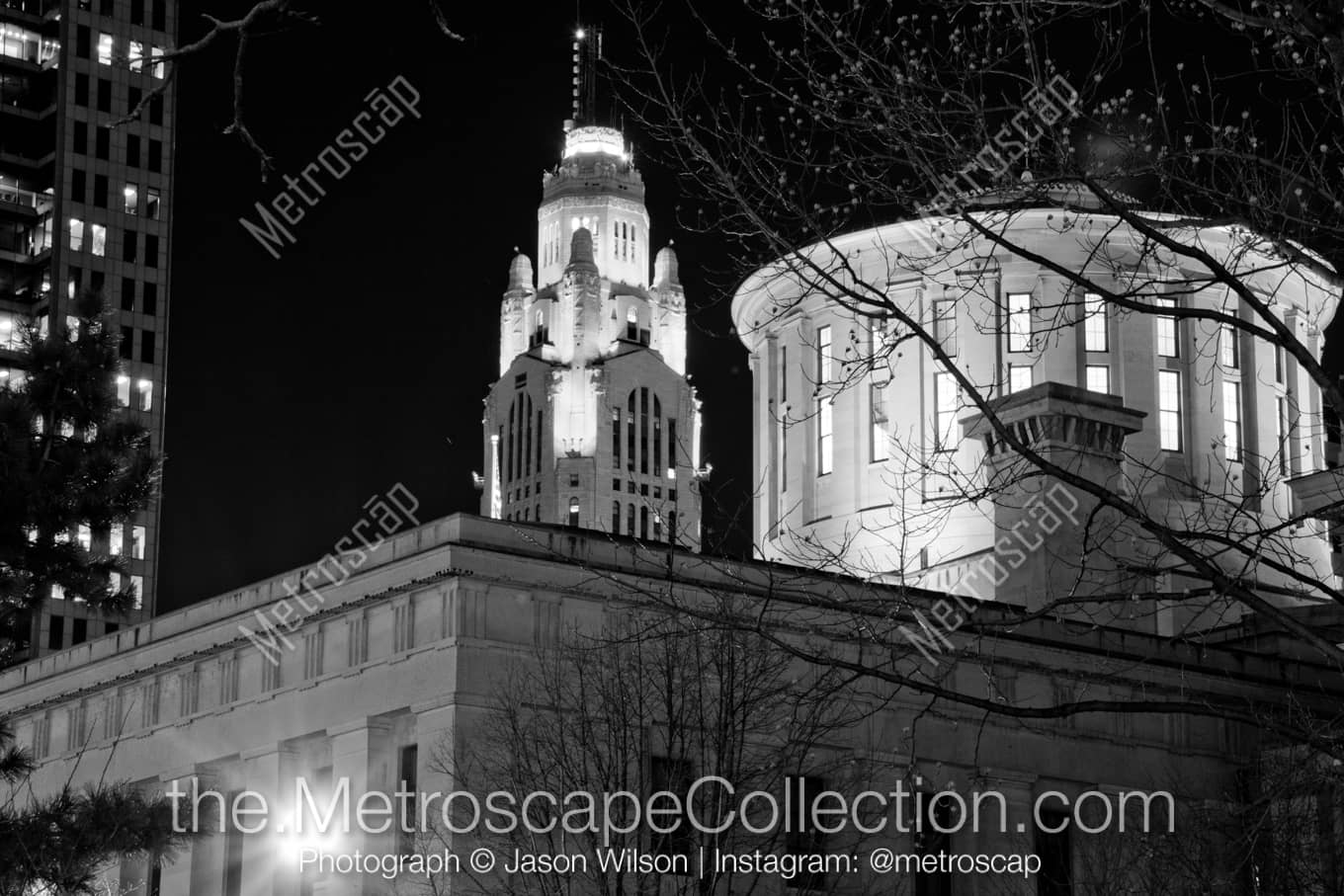 Columbus Ohio Picture at Night