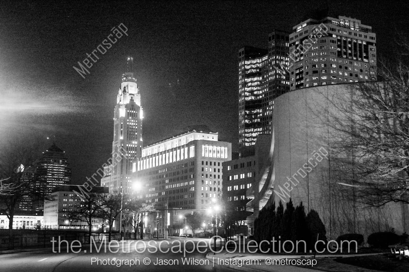 Columbus Ohio Picture at Night