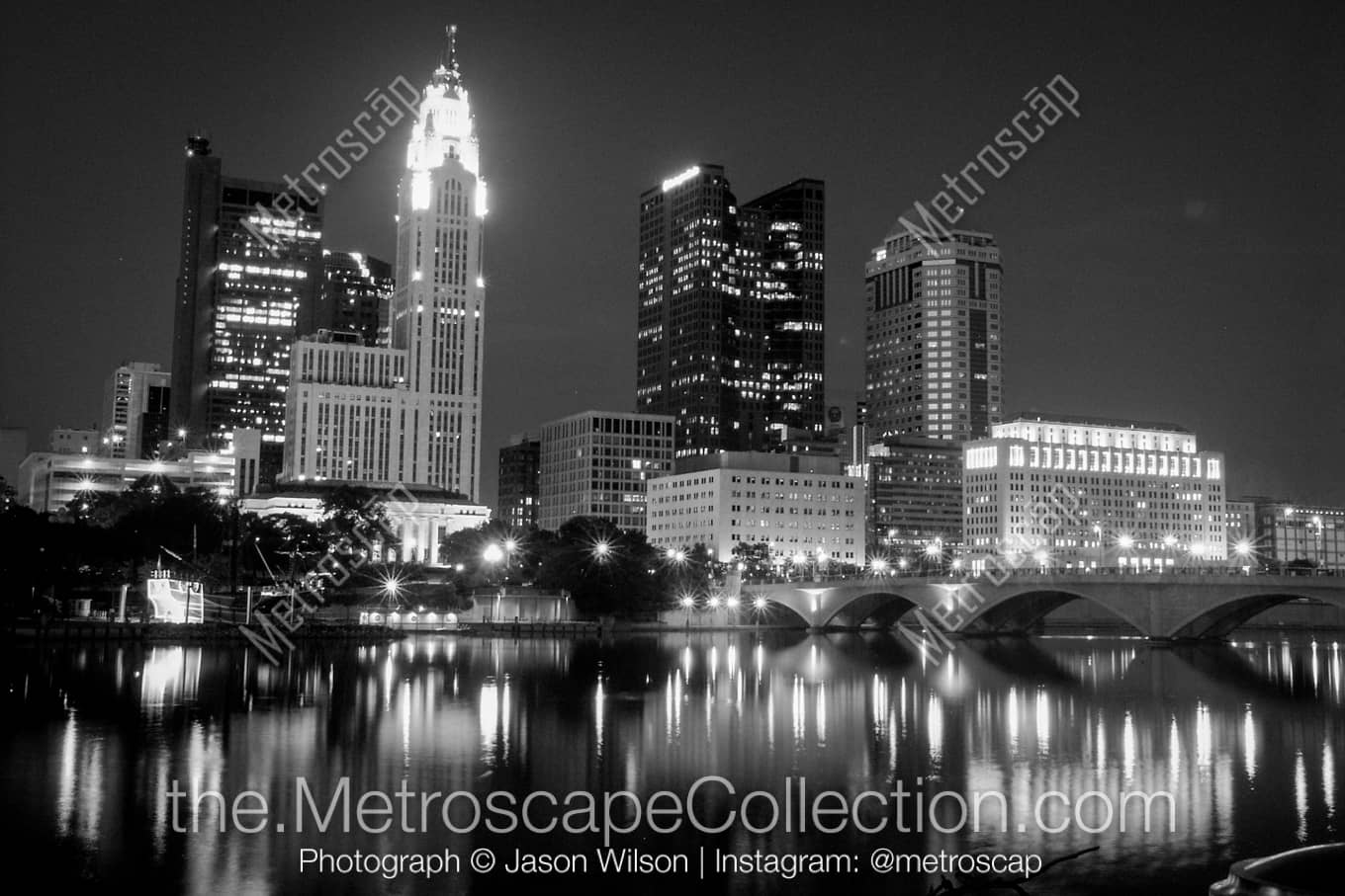 Columbus Ohio Picture at Night