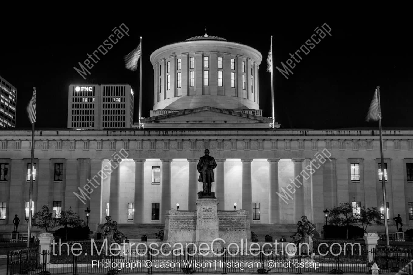 Columbus Ohio Picture at Night