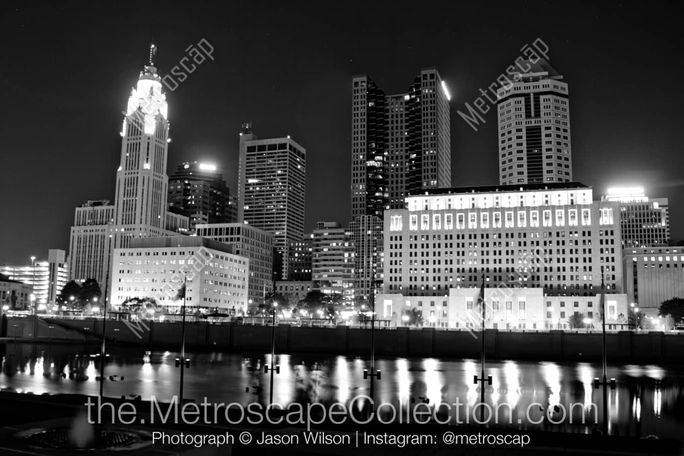 Columbus Ohio Picture at Night