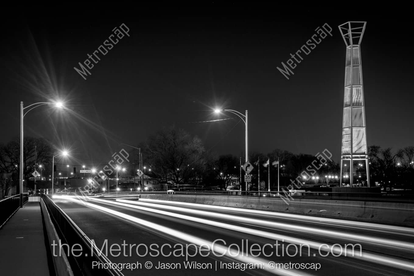 Dayton Ohio Picture at Night