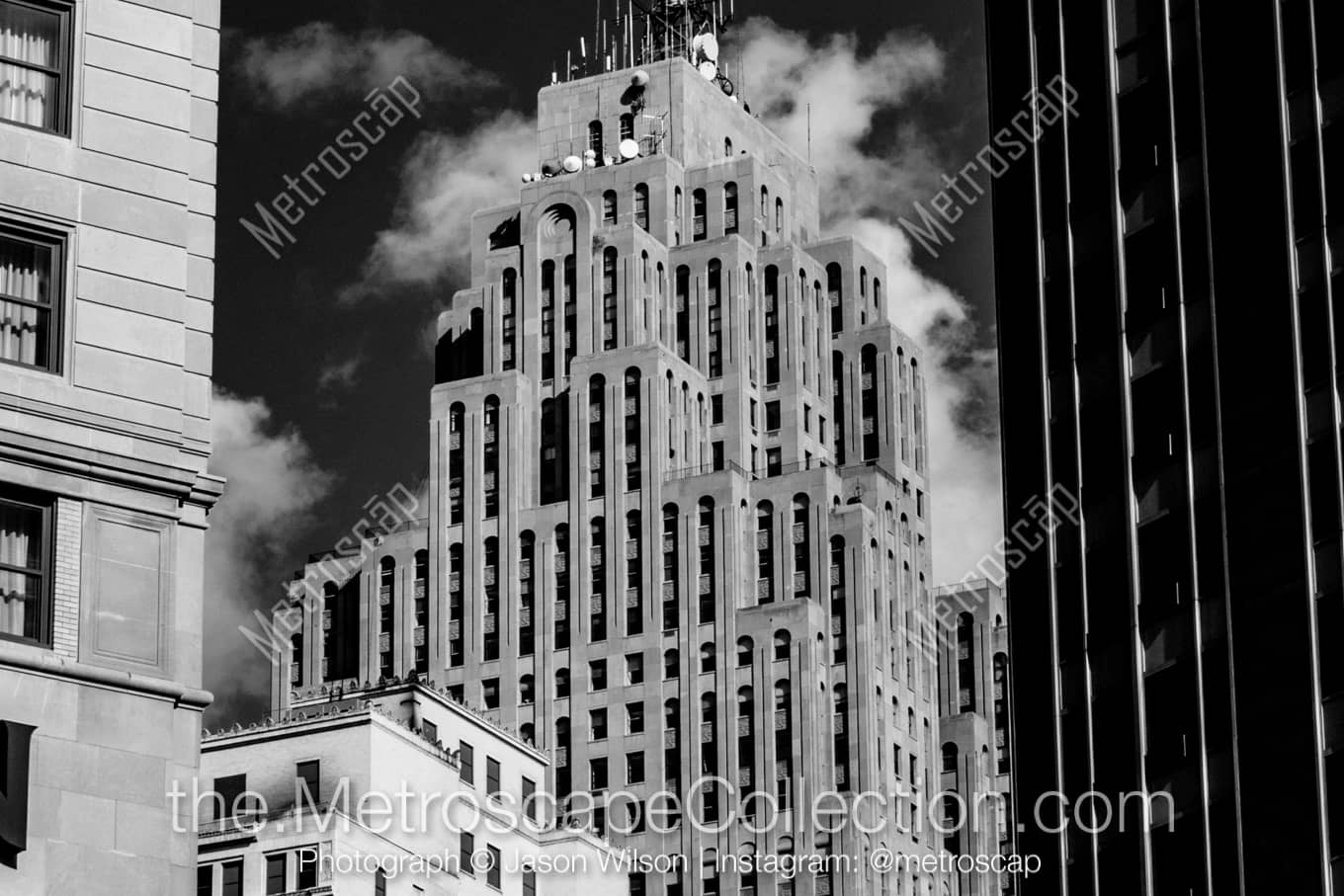 Detroit Michigan Picture at Night