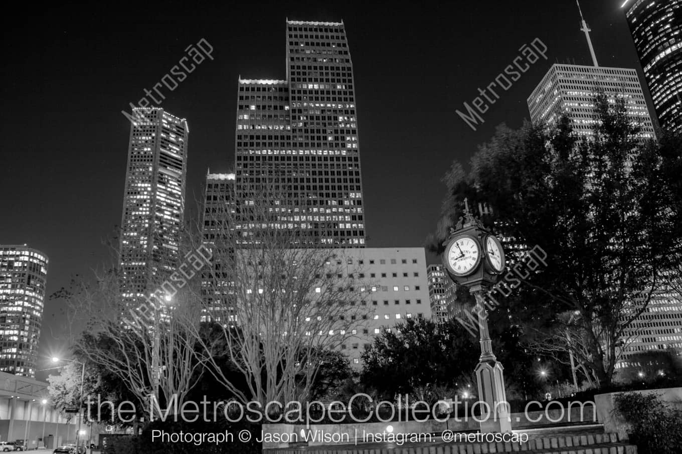 Houston Texas Picture at Night