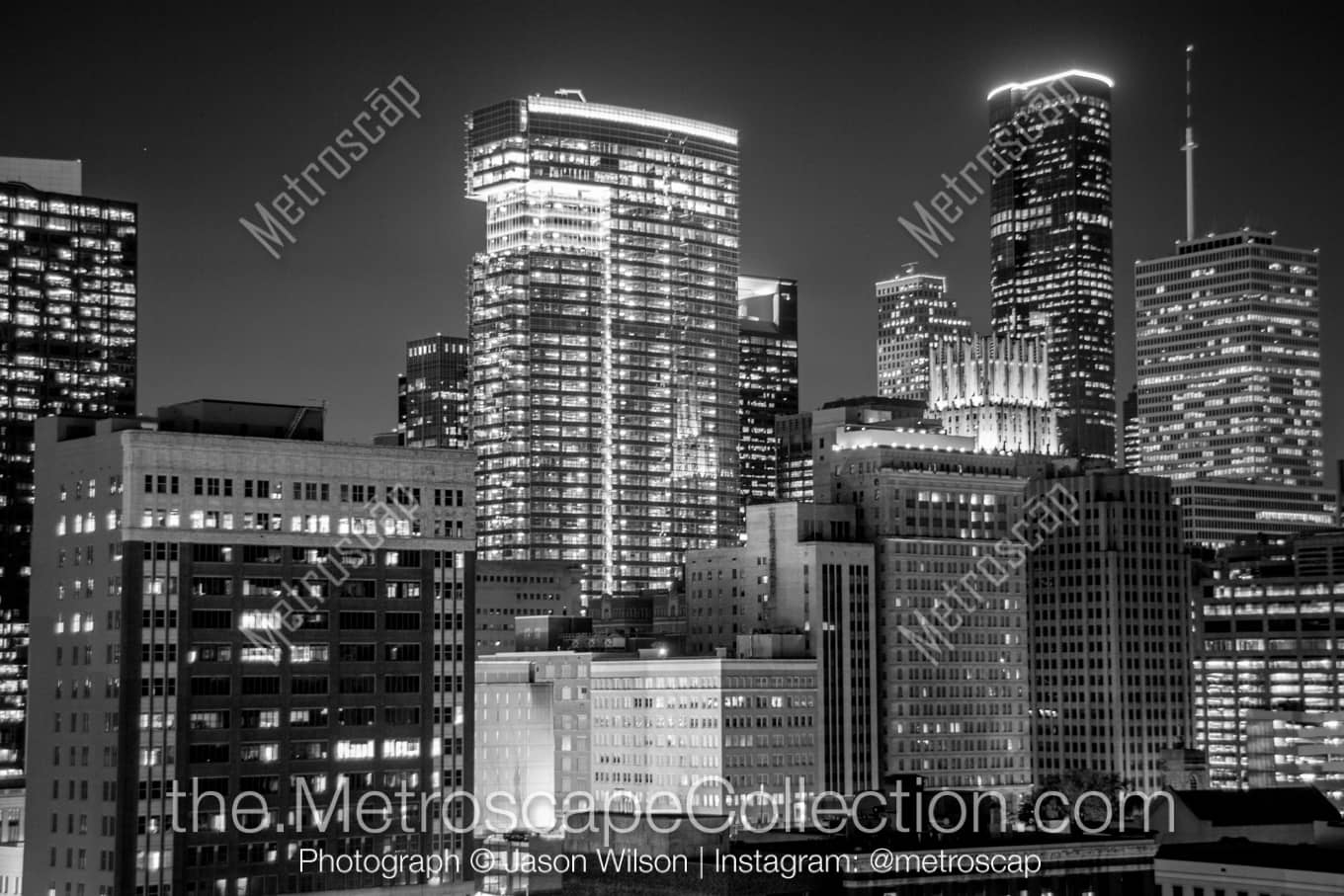 Houston Texas Picture at Night