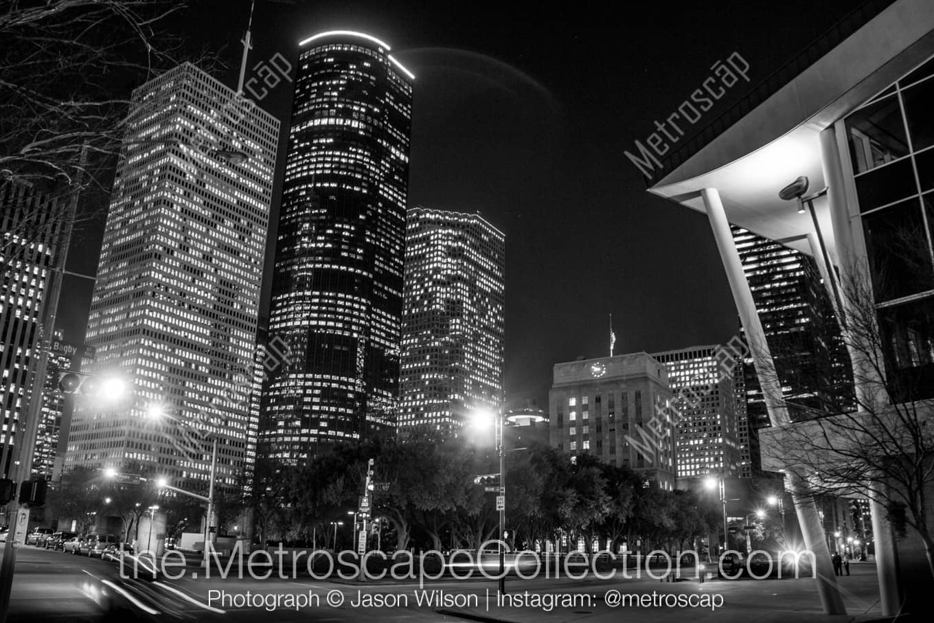 Houston Texas Picture at Night