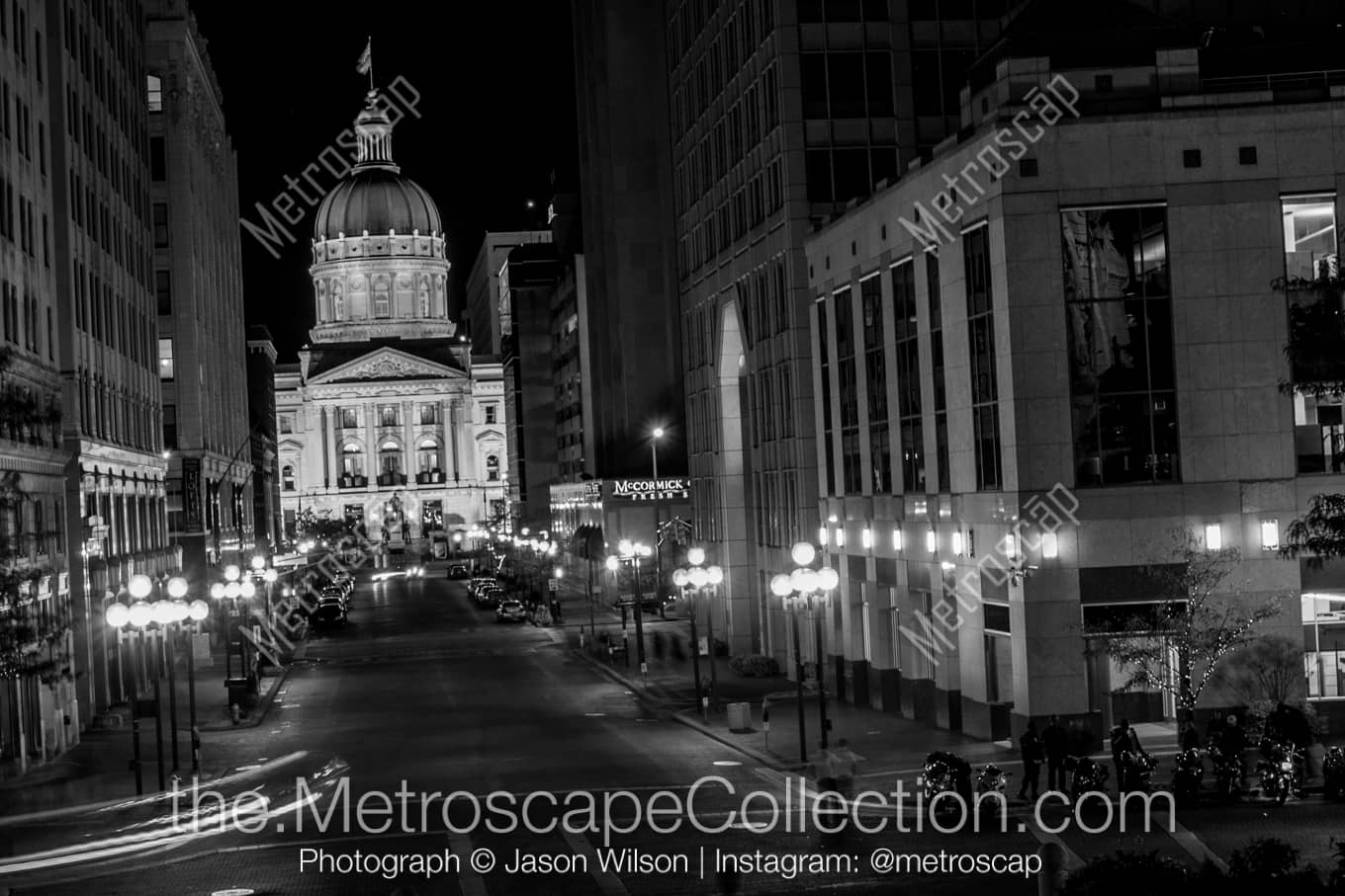 Indianapolis Indiana Picture at Night