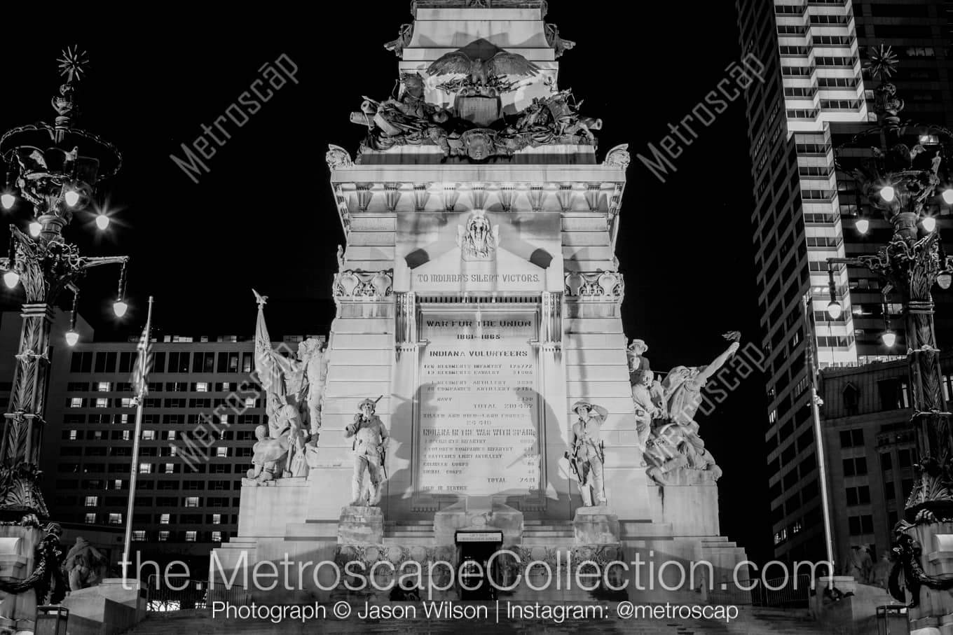 Indianapolis Indiana Picture at Night