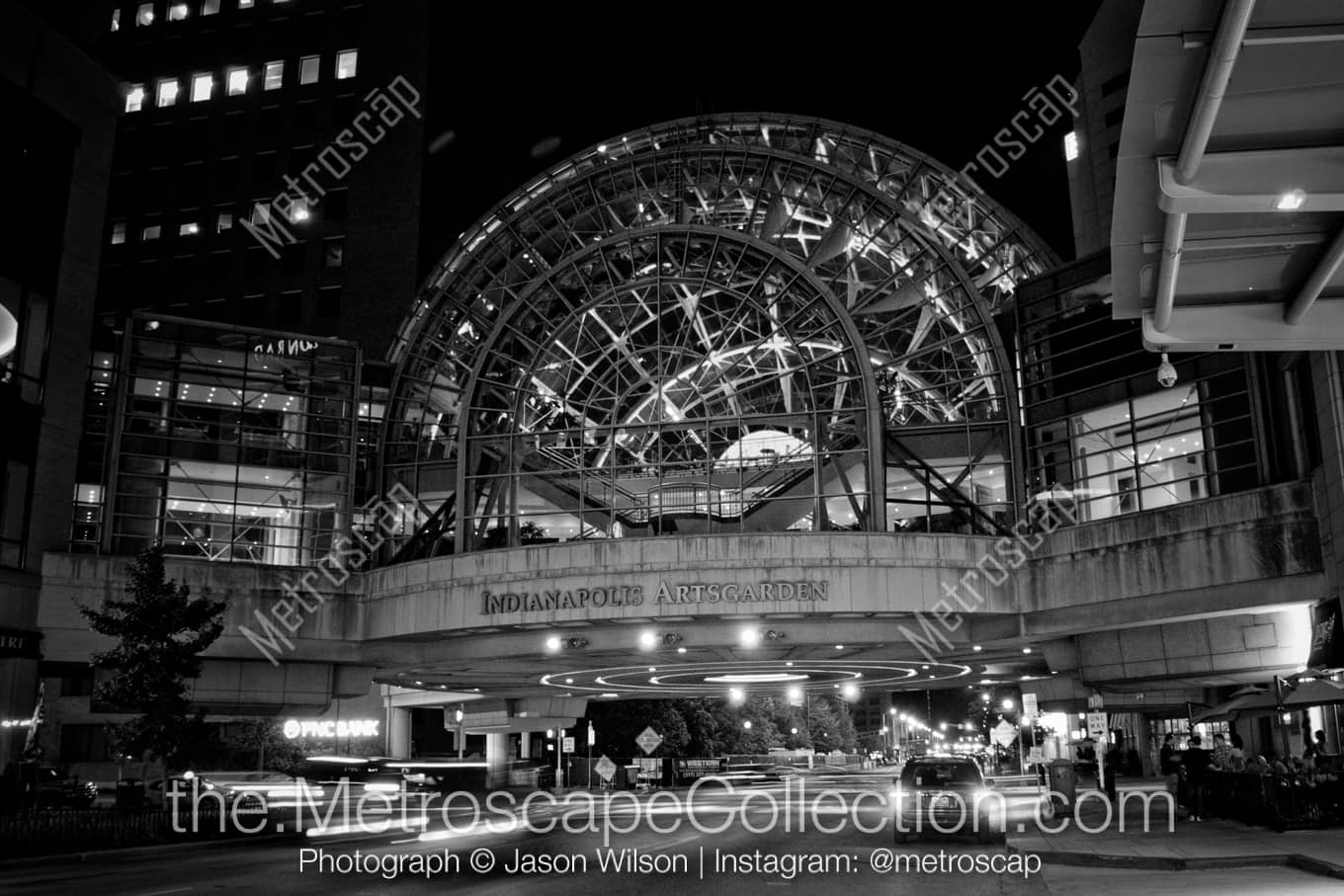 Indianapolis Indiana Picture at Night