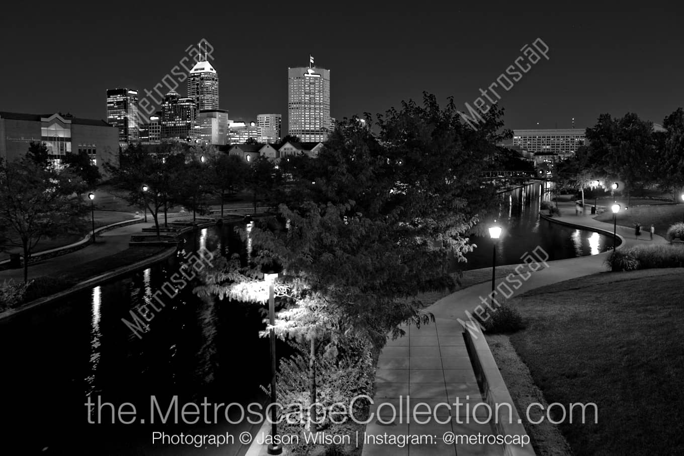 Indianapolis Indiana Picture at Night