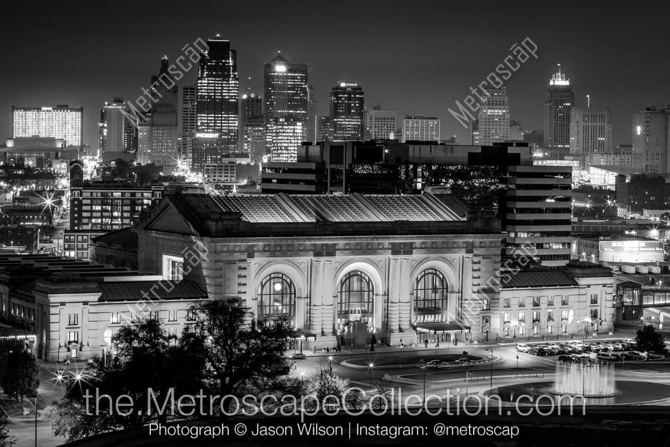 Kansas City Missouri Picture at Night