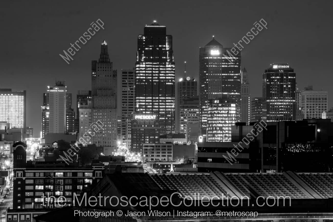 Kansas City Missouri Picture at Night