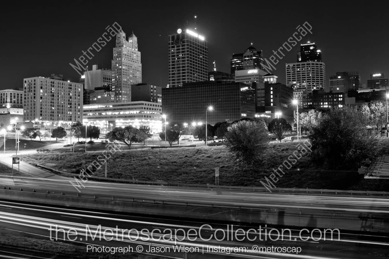 Kansas City Missouri Picture at Night